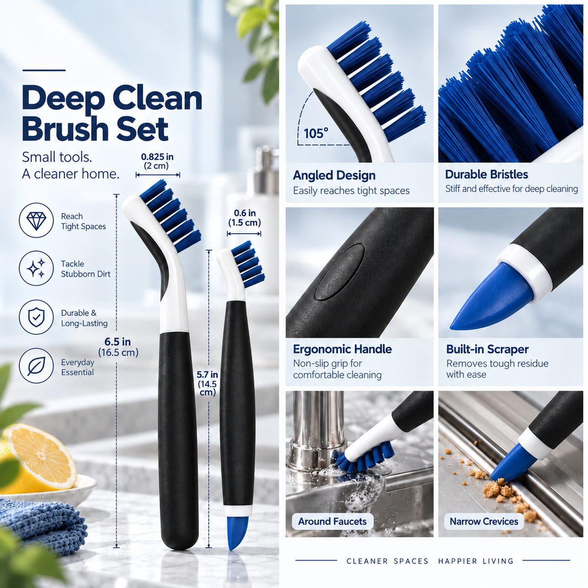 Dwellivoa® Deep Clean Brush Set