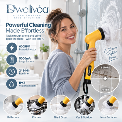 Dwellivoa® Q4 Multi-Surface Power Scrubber