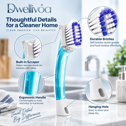 Dwellivoa® CleanFlow Soap Dispensing Dish Wand