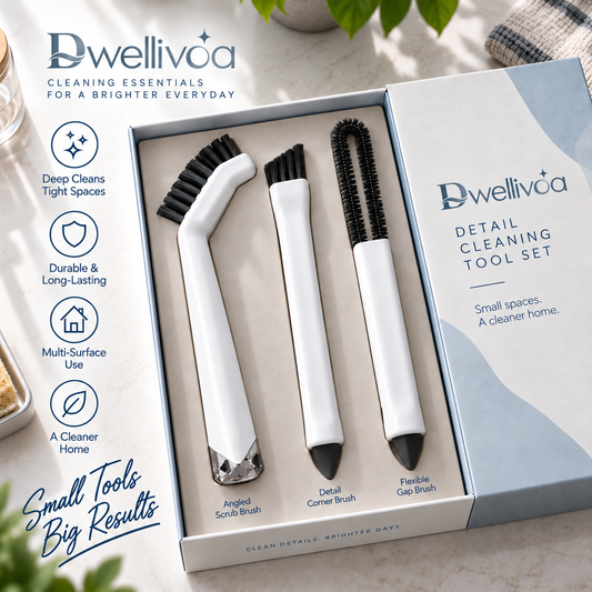 Dwellivoa® 3-Piece Precision Cleaning Brush Set