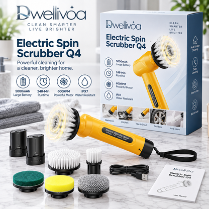 Dwellivoa® Q4 Multi-Surface Power Scrubber